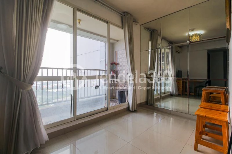 Living Room High Floor 2BR Apartment with  View at Callia Apartment