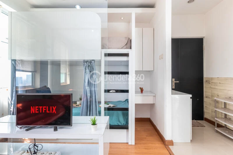 Living Room Simply Look 2BR Apartment at Pancoran Riverside Apartment High Floor