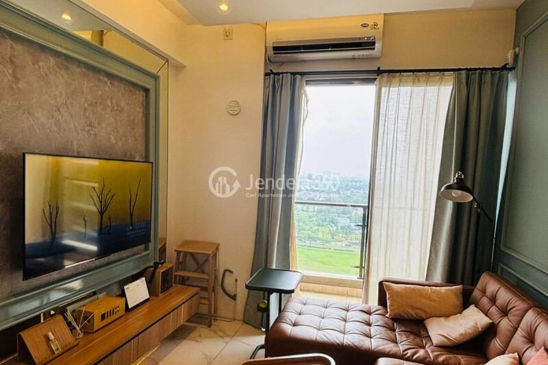 Living Room 2BR Apartment with  View at Skyhouse bsd