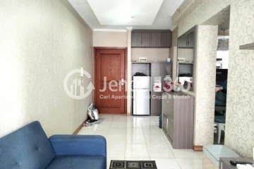 Living Room Middle Floor 3BR Apartment with City View at Grand Palace Kemayoran