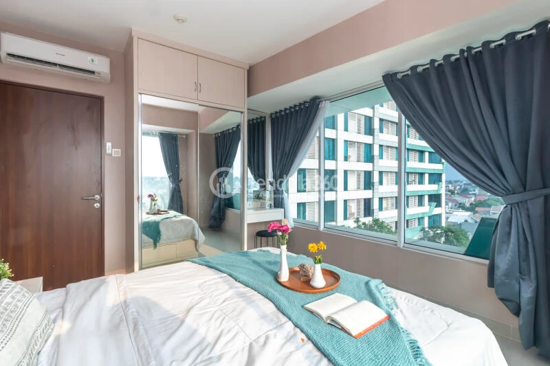 Bedroom 1 2BR Apartment with  View at Grand Kamala Lagoon Apartment