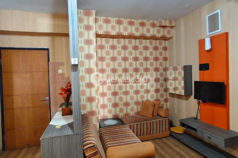 Living Room Affordable 2BR Apartment Middle Floor with - View at Casablanca East Residence