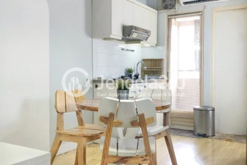 Dining Room 1BR Apartment with City View at Kalibata City Apartment