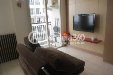 Living Room Well Located 1BR Apartment Middle Floor with City View at Gardenia Boulevard Apartment