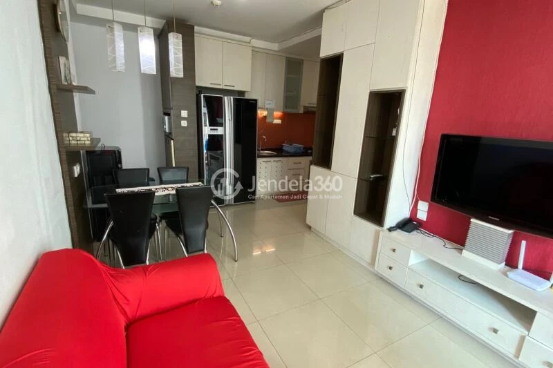 Living Room Well Located 2BR Apartment at Thamrin Residence Apartment Tower Alamanda