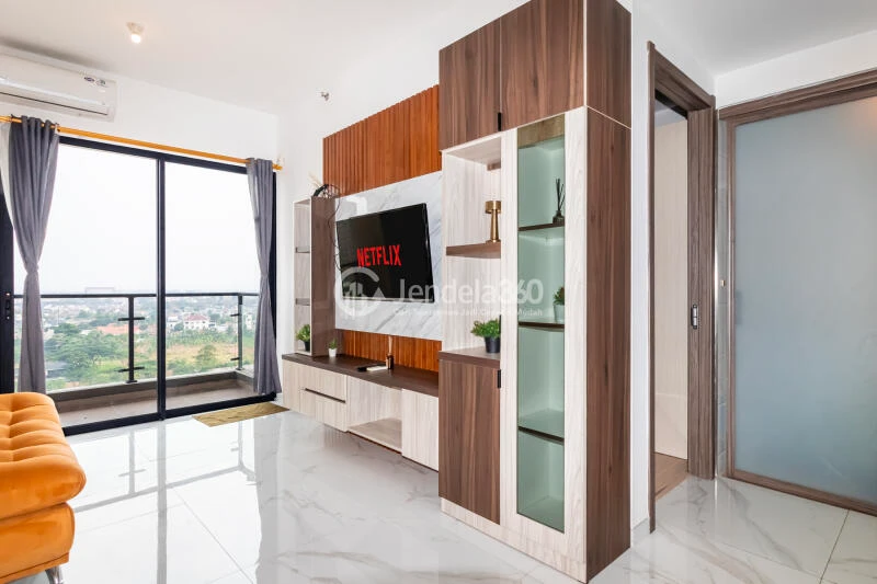 Living Room 2BR Sky House BSD Apartment at Low Floor