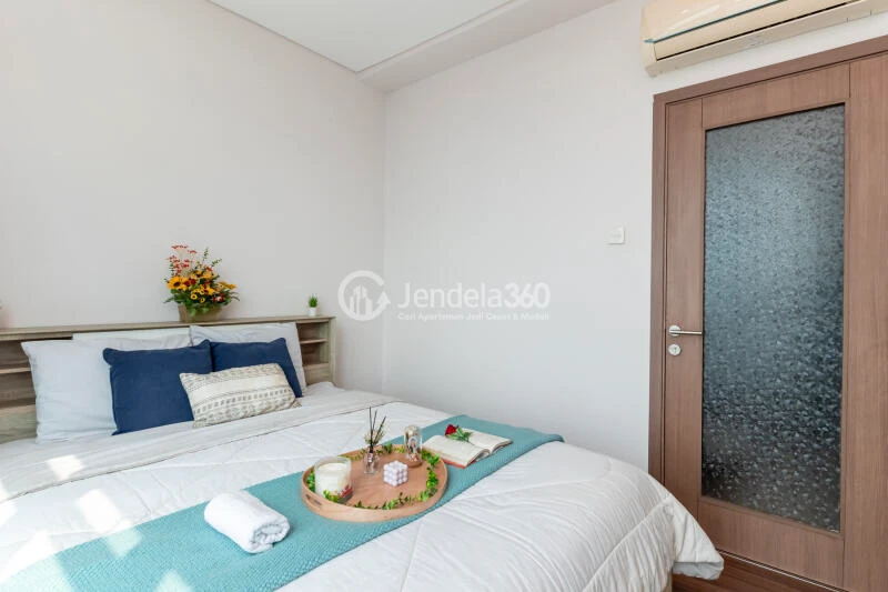 Bedroom Peaceful 1BR Apartment at Puri Orchard Apartment Low Floor