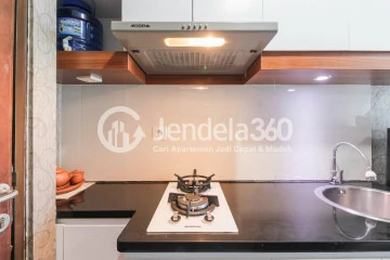 Kitchen Well Furnished Studio Apartment at Grand Dhika City Apartment Middle Floor