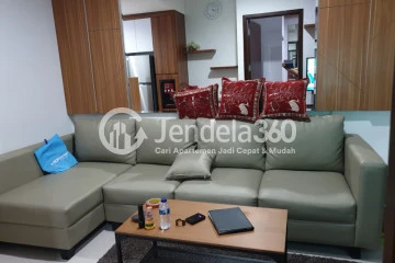 Living Room 1BR Springwood Residence Apartment at High Floor
