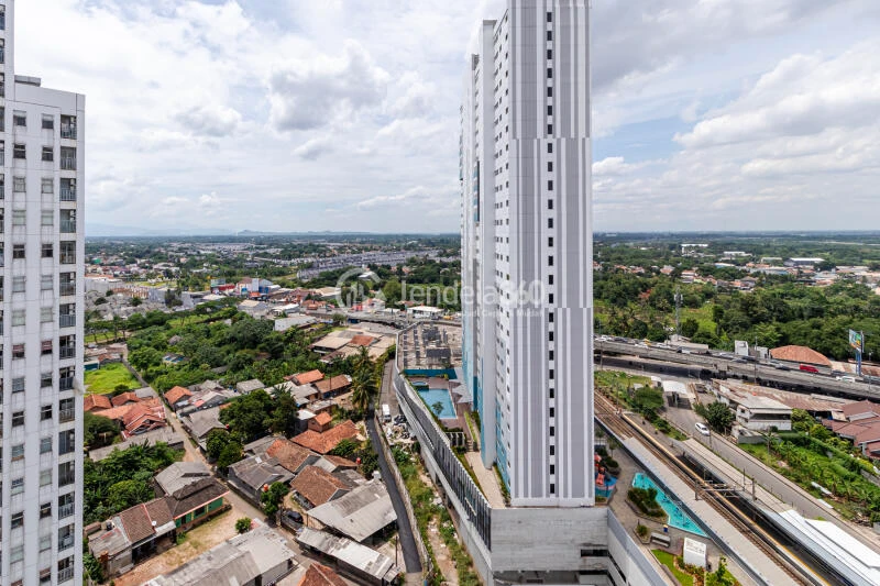 Balcony Affordable Studio Apartment at Serpong Garden Apartment Tower Cattleya