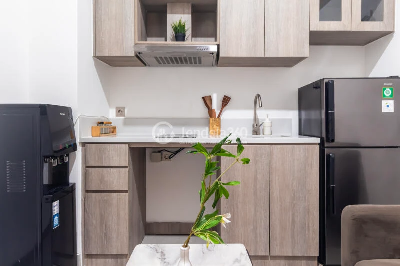 Kitchen Middle Floor 2BR Apartment with City View at Fatmawati City Center Apartment