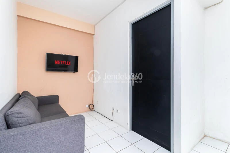Living Room Tidy 2BR Apartment Low Floor with  View at Pancoran Riverside Apartment