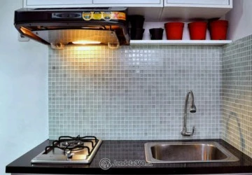 Kitchen Relaxed Studio Apartment at Pancoran Riverside Apartment High Floor