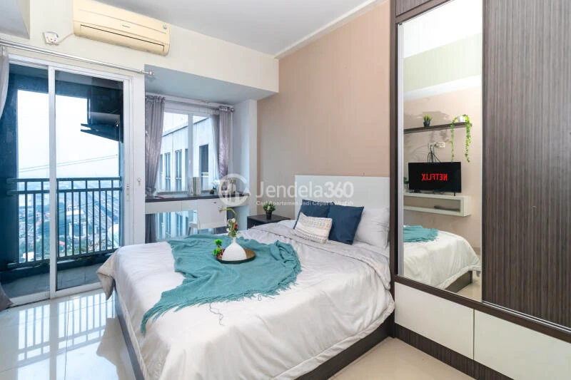 Bedroom Tidy Studio Unit at Grand Dhika City Apartment Tower C
