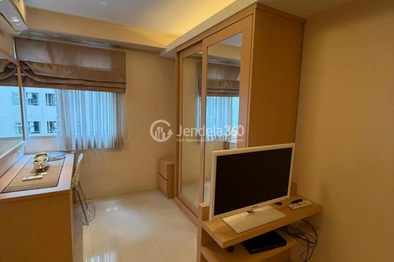 Bedroom Low Floor 1BR Apartment with City View at Kalibata City Apartment