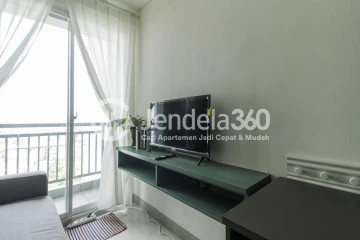 Living Room Low Floor 1BR Apartment with Swimming Pool View at Akasa Pure Living Apartment