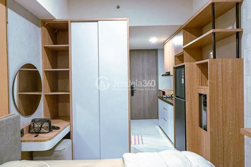 Bedroom High Floor Studio Apartment with  View at Pakuwon Residence Bekasi