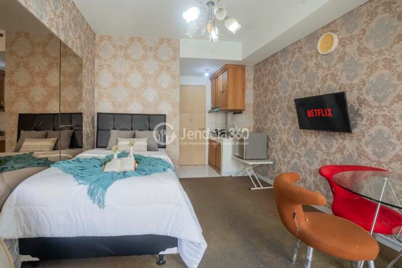 Bedroom Good Deal Studio Apartment High Floor with Garden View at Kota Ayodhya Apartment