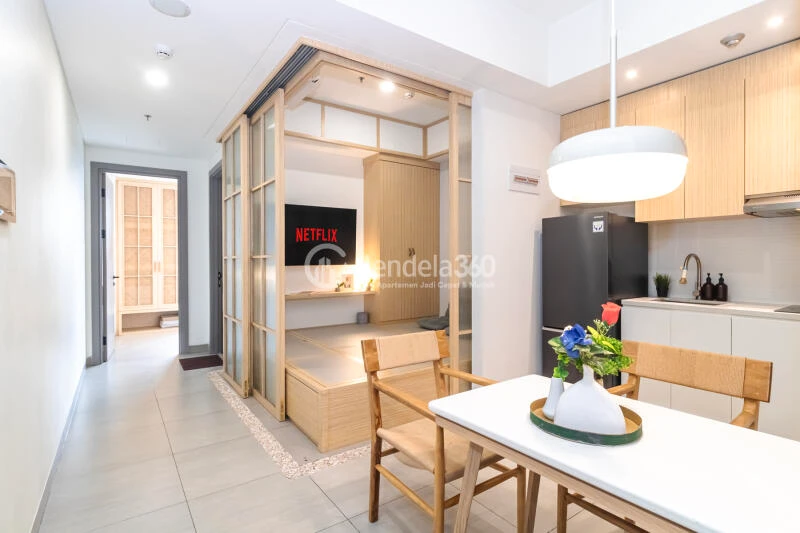 Living Room Restful 2BR Apartment with City View at Fatmawati City Center Apartment
