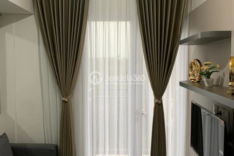 Living Room 2BR Podomoro Golf View Apartment at Low Floor