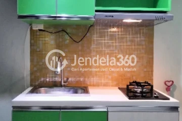 Kitchen Relaxed 1BR Apartment at Grand Dhika City Apartment Tower Cempaka