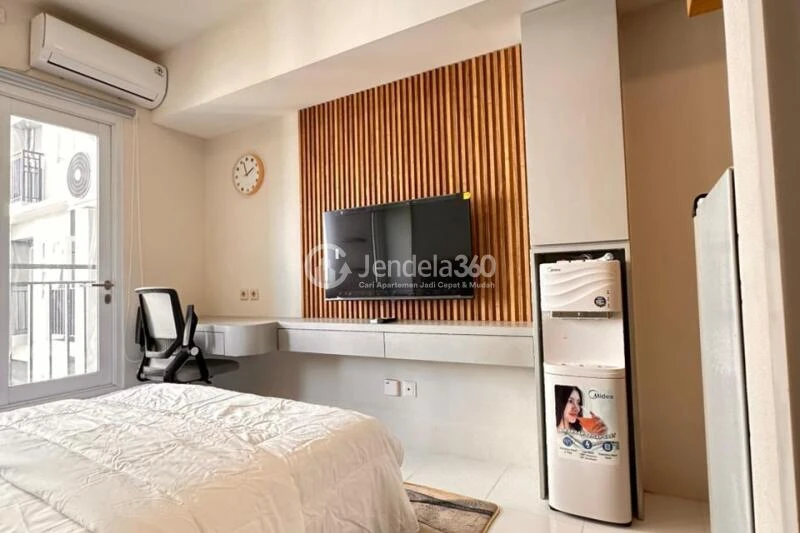 Bedroom Low Floor Studio Apartment with  View at Podomoro Golf View Apartment