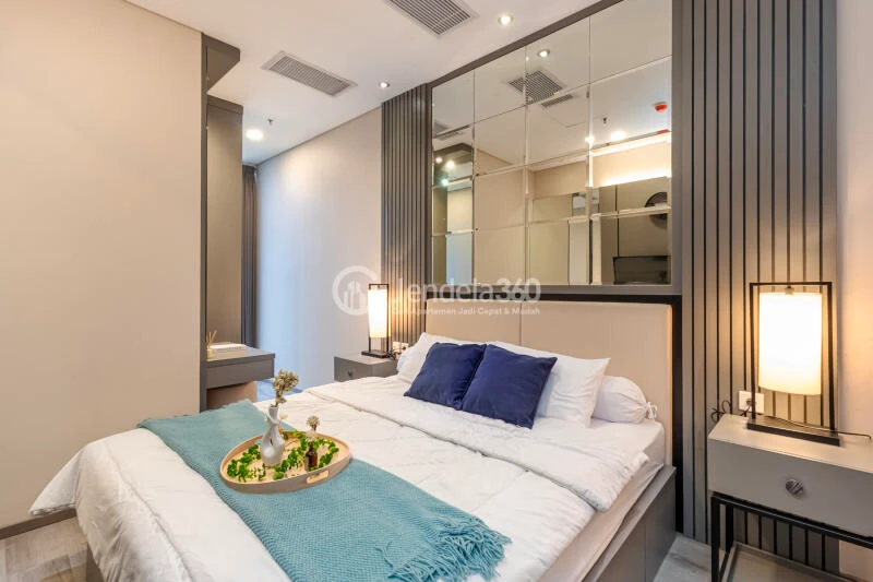 Bedroom 1 Elegant 3BR Apartment Middle Floor with City View at Sudirman Suites Jakarta