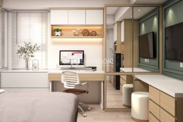 Bedroom Studio Samesta Mahata Margonda Apartment at Low Floor