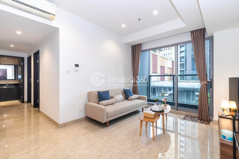 Living Room Fancy 2BR Apartment at Branz BSD Apartment Tower A