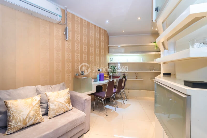 Living Room Affordable 2BR Apartment Low Floor with City View at Sahid Sudirman Residence