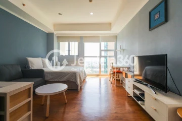 Bedroom Modern Studio Apartment at Kemang Village Apartment Tower Intercon