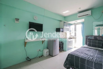 Bedroom A Realxing Studio Apartment with Amazing Scenery at Bintaro Park View