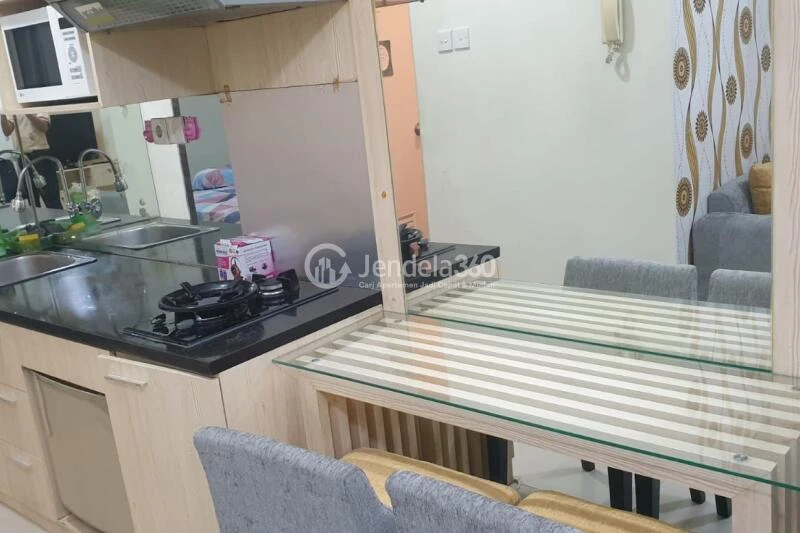 Living Room Modern 1BR Apartment Middle Floor with City View at Cosmo Terrace - Jakarta Residence Thamrin City