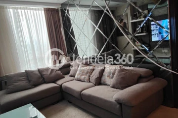 Living Room Well Furnished 1BR Apartment Middle Floor with City View at AKR Gallery West Residence