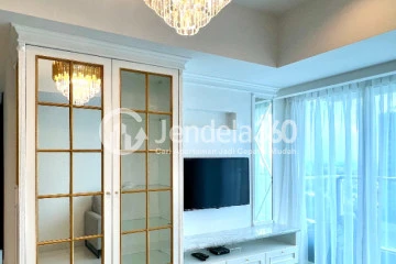 Living Room 2BR Apartment with City View at The Kensington Royal Suites