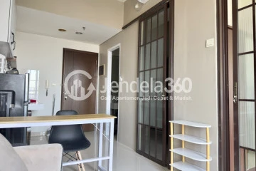 Living Room 2BR Apartment with City View at Westmark Apartment