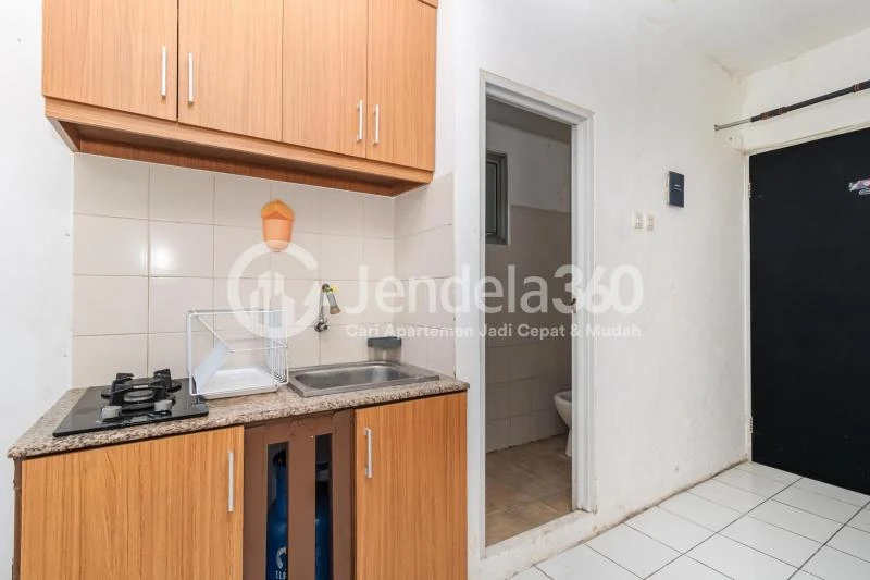 Kitchen 2BR Minimalist Apartment at Pancoran Riverside Apartment with City Center View