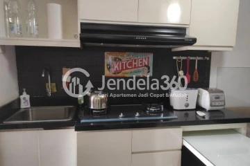 Kitchen 1BR Kalibata City Apartment at High Floor
