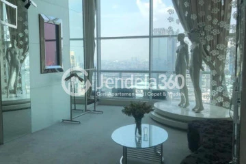 Living Room High Floor 1BR Apartment with  View at City Lofts Apartment