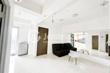 Living Room 1BR Pancoran Riverside Apartment at Tower G