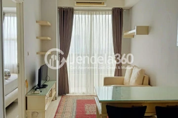 Living Room 1BR Silkwood Residence Apartment at Tower Maple
