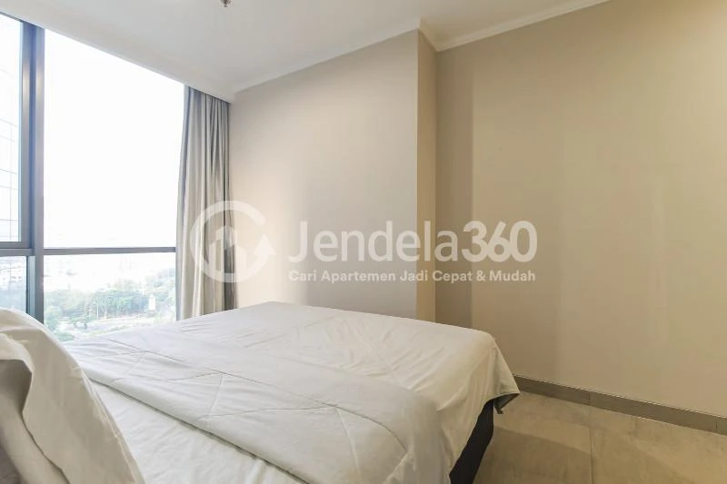 Bedroom 1BR Apartment with City View at Menara Jakarta Apartment