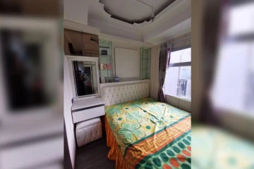 Bedroom Middle Floor 2BR Apartment with Jalan Asia Afrika View at Grand Asia Afrika Residence