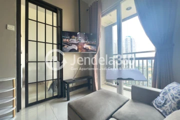 Living Room 2BR Apartment with City View at Westmark Apartment