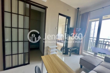 Living Room 2BR Apartment with City View at Westmark Apartment