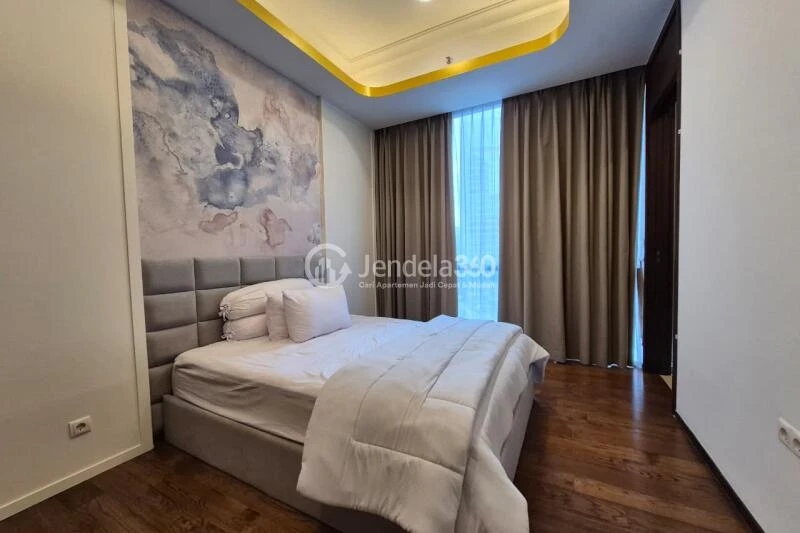 Bedroom 2 Low Floor 3BR Apartment with City View at Anandamaya Residence