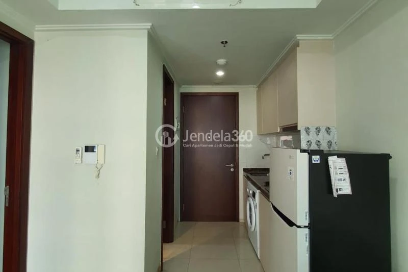 Kitchen Decorative 2BR Apartment Low Floor with  View at Green Sedayu Apartment