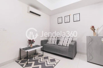 Living Room 1BR The Mansion Kemayoran Jasmine Apartment at Tower Capilano