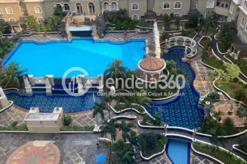 Balcony Mediterania Garden Residence 1 2BR View Swimming Pool