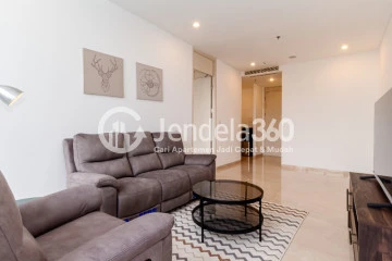 Living Room Lovely 1BR Apartment at Izzara Apartment Middle Floor